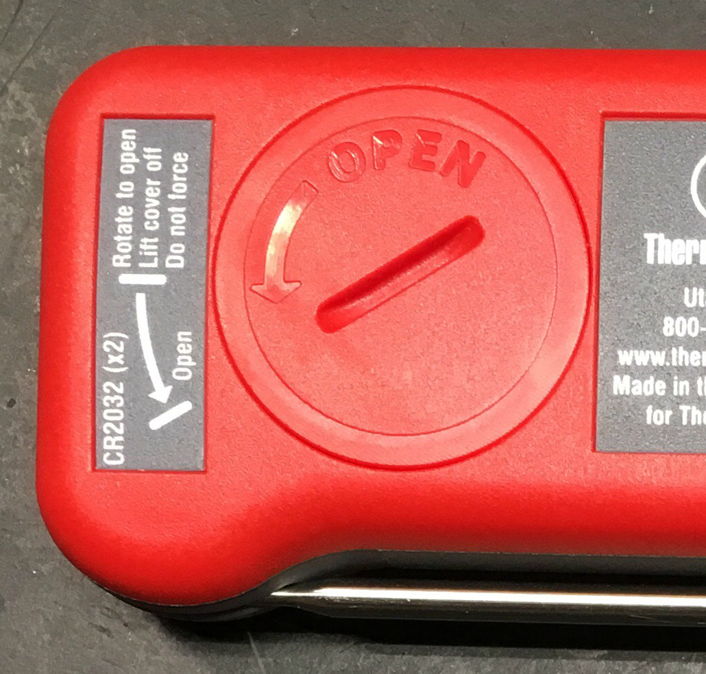 Classic Thermapen Battery Cover Open Position