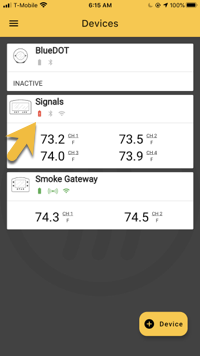 Signals Low Battery Alert Devices Page